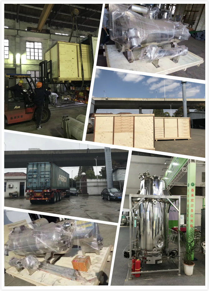 春來機械發(fā)往俄羅斯的三套中藥提取罐順利裝車發(fā)貨！